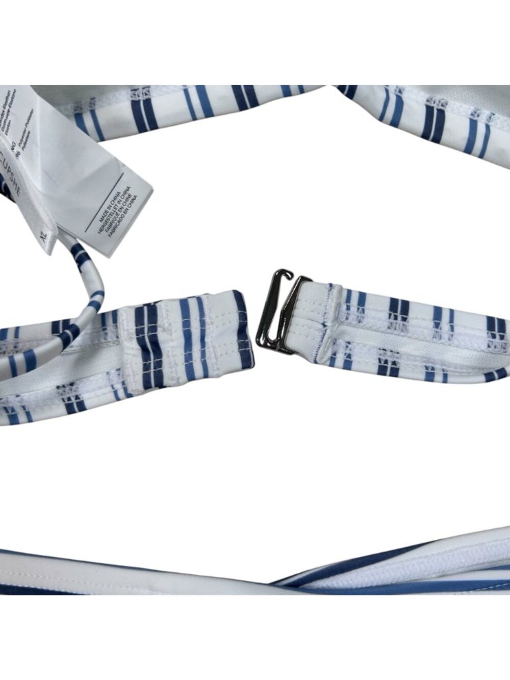 Cupshe Sailor Stripe XL Bikini Swimsuit Beach Holiday Coastal Resortwear - Picture 5 of 9